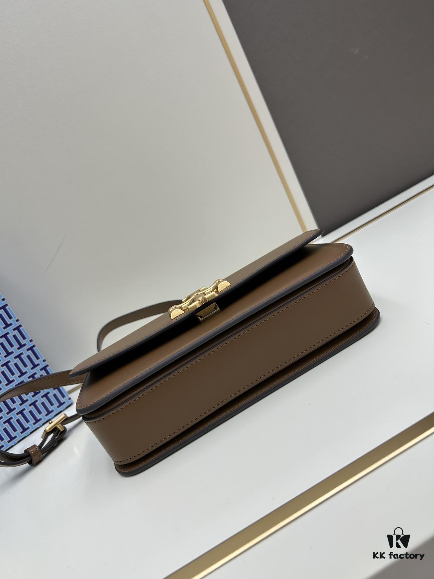 Original Quality [Full Genuine Leather Series, New Arrival with Attention to Details] [Wide Black Version] #TORYBURCH# Eleanor New Style Tofu Bag