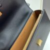 Authentic Quality [Full Genuine Leather Series, New Arrival with Attention to Detail] [Wide Black Version] #TORYBURCH# Eleanor New Tofu Bag
