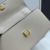 Original Quality [Full Leather Series, New Model with Attention to Detail] [Wide Black Version] #TORYBURCH# Eleanor New Tofu Bag
