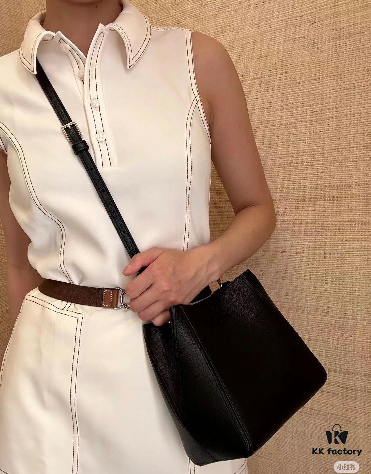 Original Quality [Full Genuine Leather Series, New Item with Attention to Detail] Tory Burch McGraw Hobo