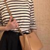 Original Quality [Full Genuine Leather Series, New Item with Attention to Detail] Tory Burch McGraw Hobo