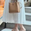 Original Quality [Full Genuine Leather Series, New Item with Attention to Detail] Tory Burch McGraw Hobo