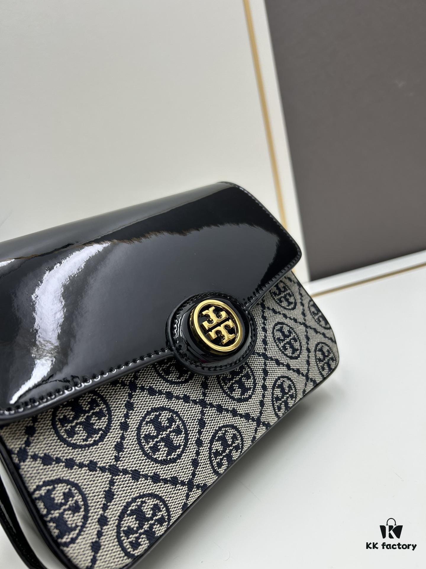 6930b1286e68136f4d9ad73f New Arrival Oil-Diffuser Bag Series – Tory Burch Robinson Satchel, Dual-Use Shoulder Bag in Spazzolato Shiny Patent Leather
