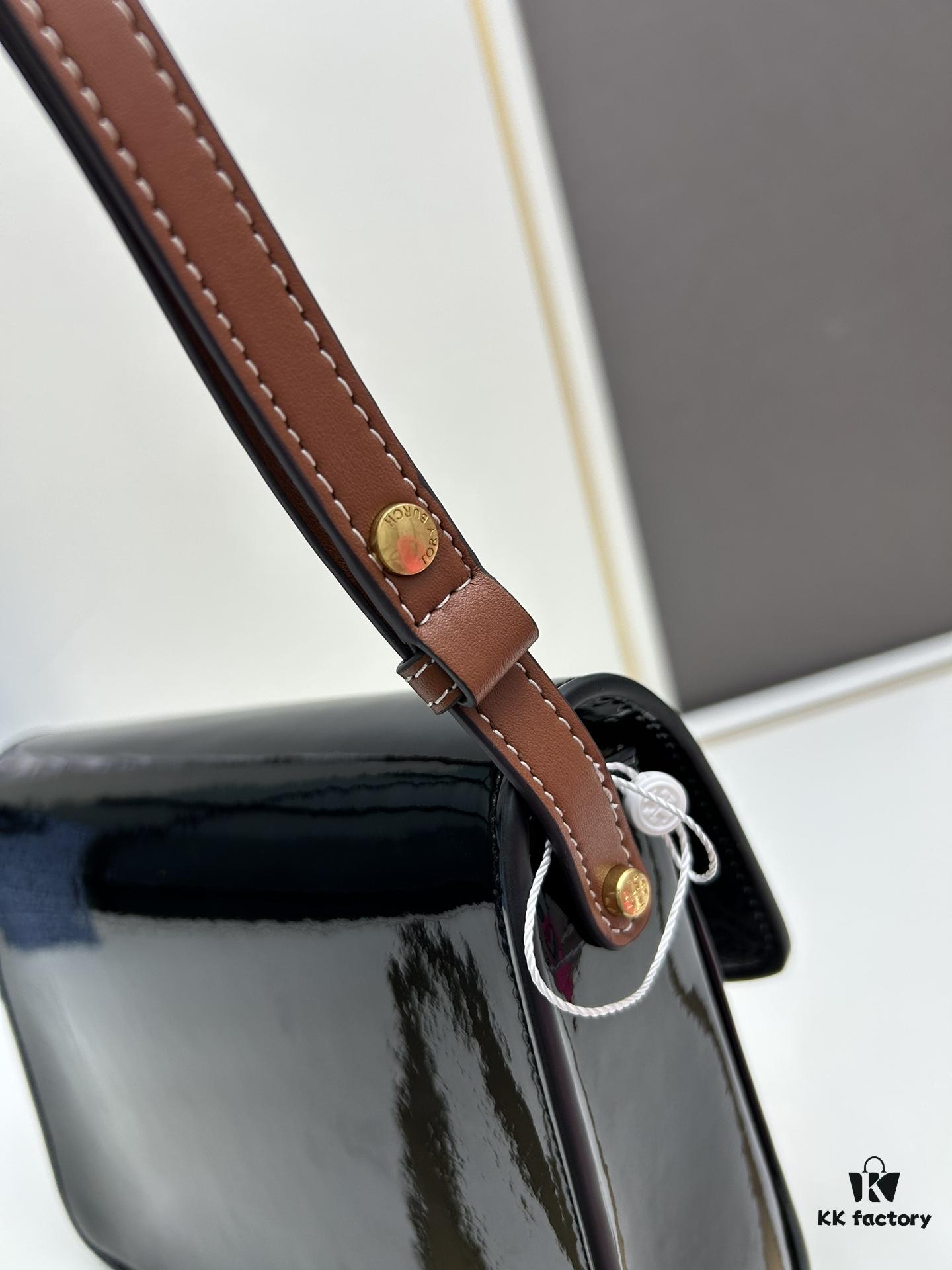 6930b12c6e68136f4d9ad742 New Arrival Oil-Diffuser Bag Series – Tory Burch Robinson Satchel, Dual-Use Shoulder Bag in Spazzolato Shiny Patent Leather