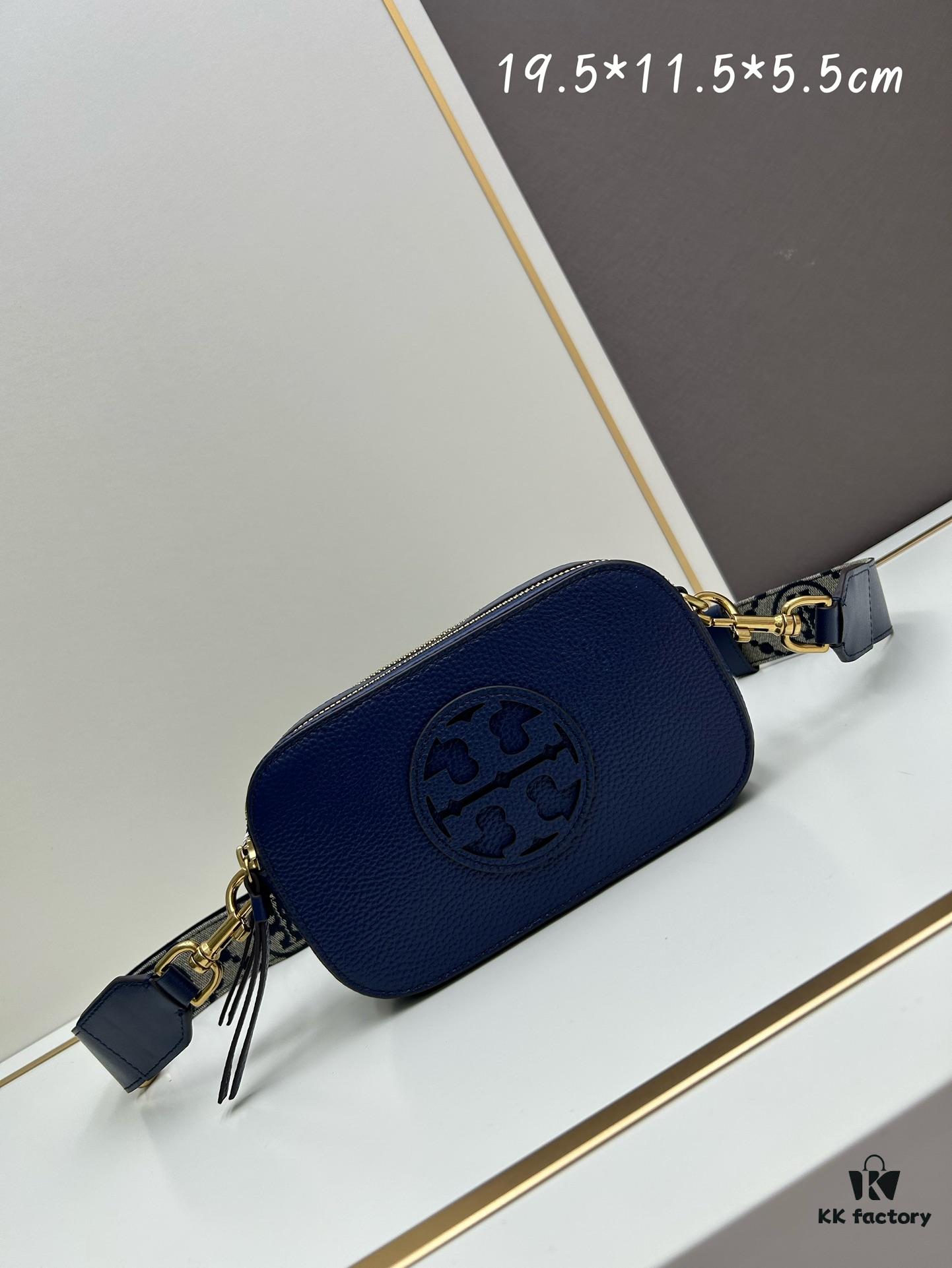 Tory Burch New Arrival Denim Camera Bag Miller Shoulder Crossbody Bag Guaranteed Genuine Leather Original Quality