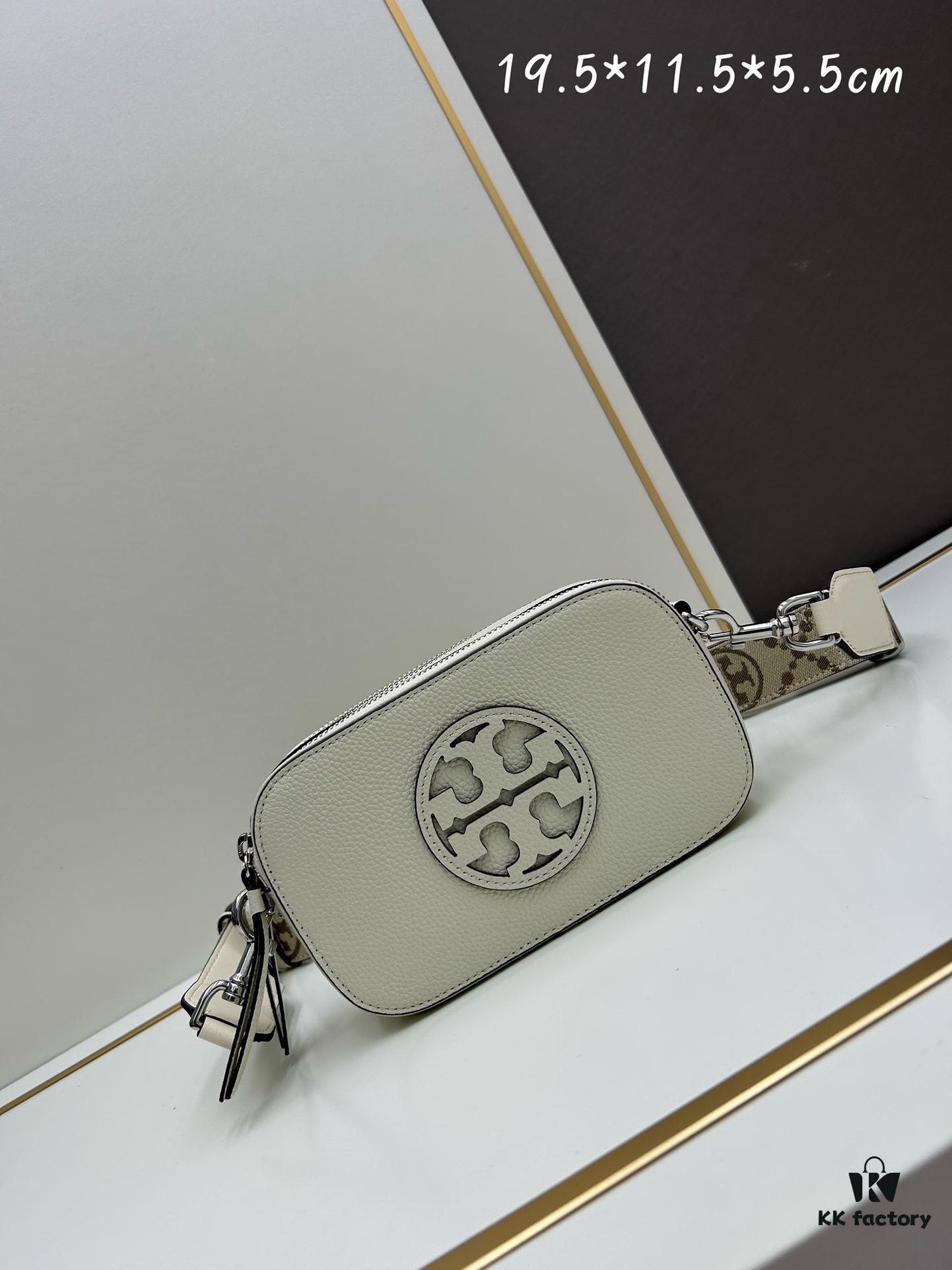 Tory Burch New Arrival Denim Camera Bag Miller Shoulder Crossbody Bag Guaranteed Genuine Leather Original Quality