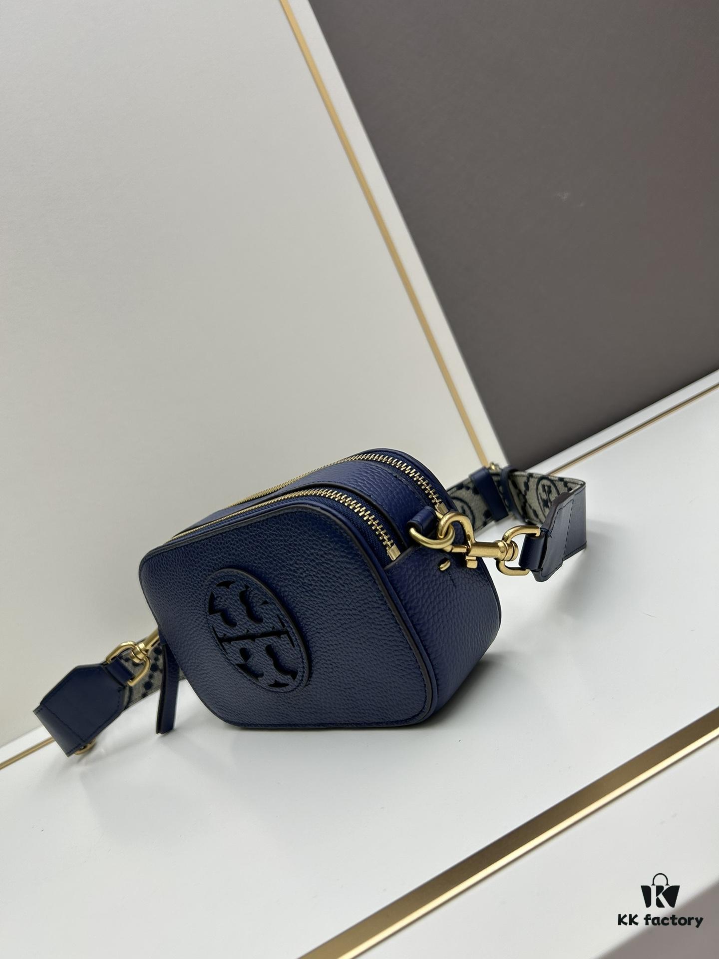6930b1586e68136f4d9ad78f Authentic Tory Burch Miller Denim Camera Bag New Arrival, 100% Genuine Leather, Original Quality, Crossbody Shoulder Bag