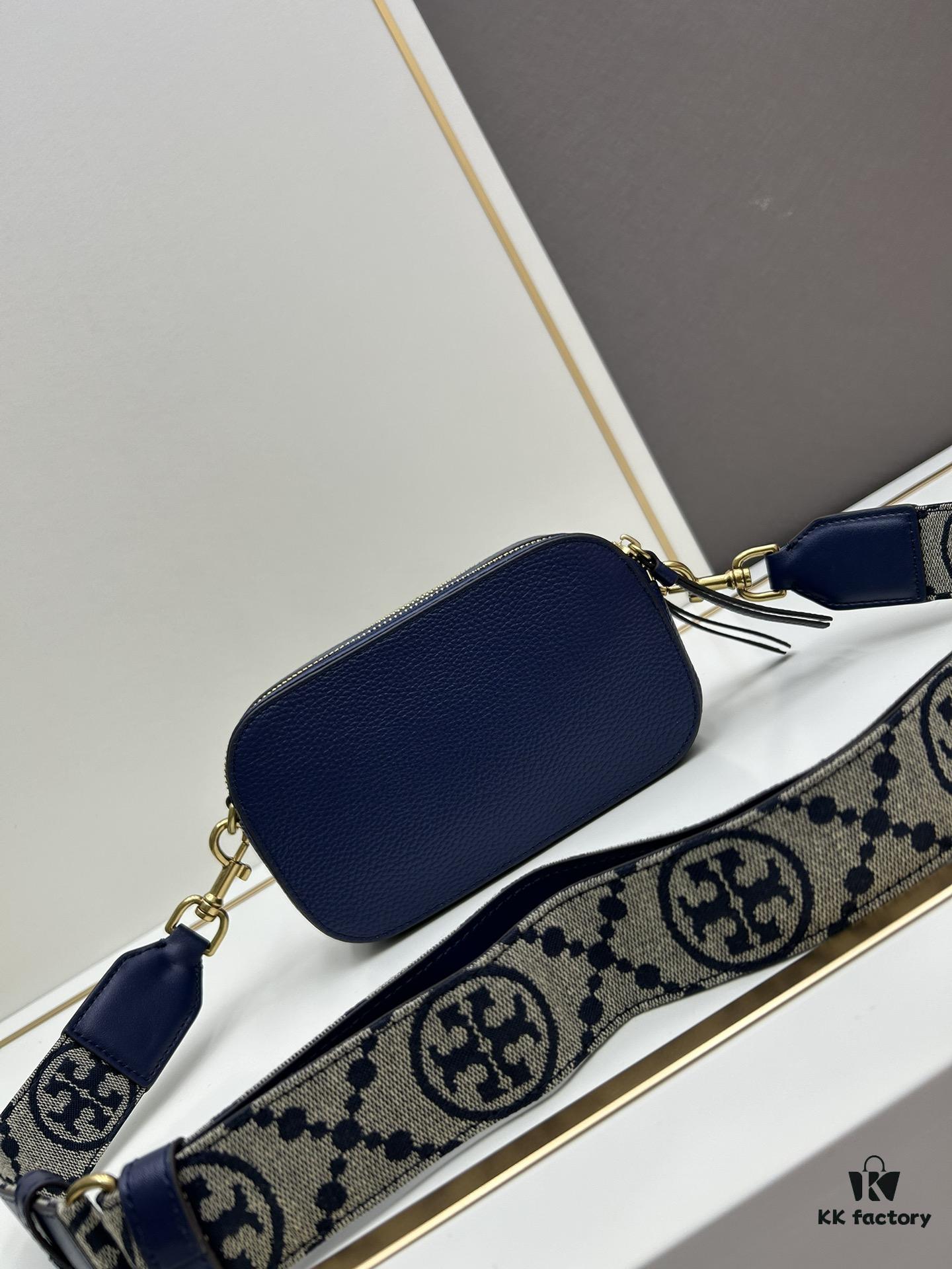 6930b1596e68136f4d9ad791 Authentic Tory Burch Miller Denim Camera Bag New Arrival, 100% Genuine Leather, Original Quality, Crossbody Shoulder Bag