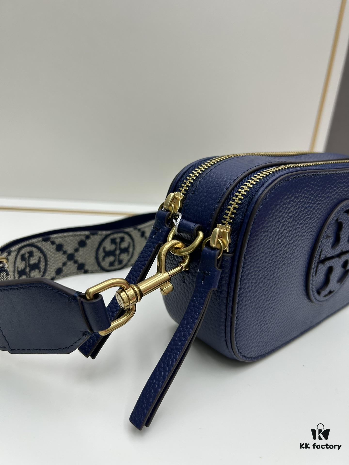 6930b1596e68136f4d9ad793 Authentic Tory Burch Miller Denim Camera Bag New Arrival, 100% Genuine Leather, Original Quality, Crossbody Shoulder Bag