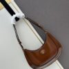 Original Quality [Full Leather Series, New Arrival with Attention to Details] TORY BURCH Robinson New Crescent Underarm Bag Made from High-Quality Leather