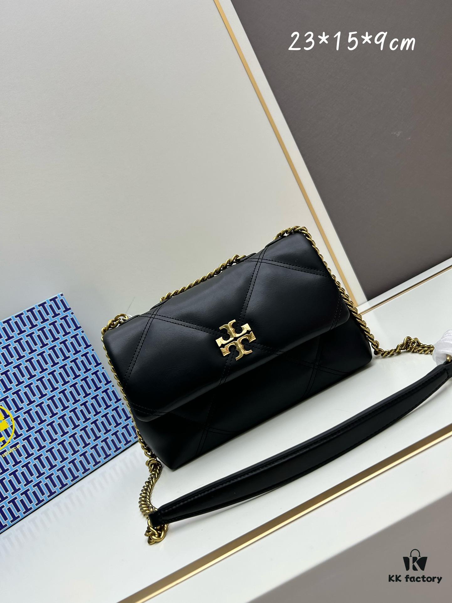 Original Quality [Full Leather Series, New Arrival with Attention to Detail] TB Kira Calfskin Handbag