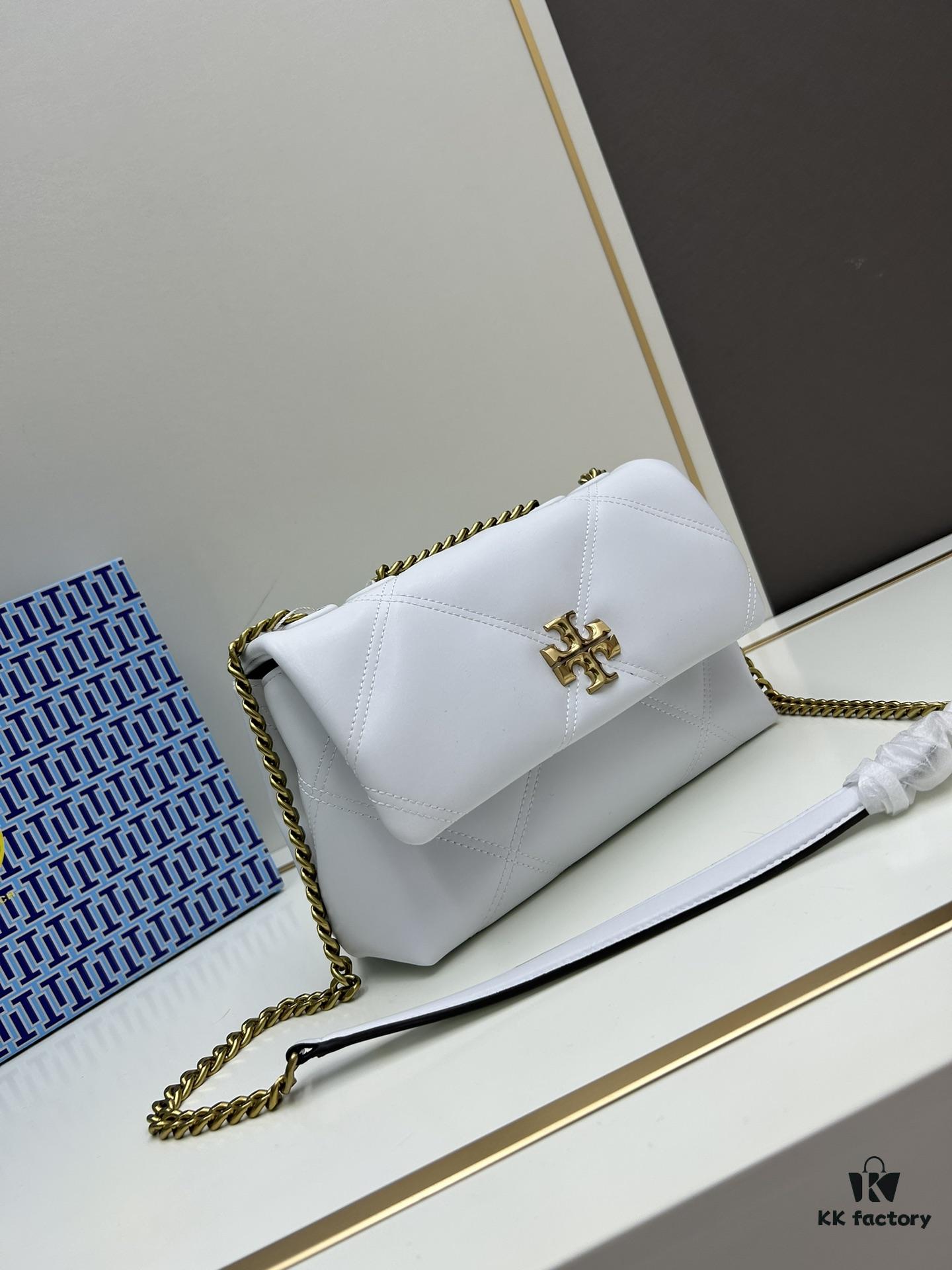 Original Quality [Full Leather Series, New Arrival with Attention to Detail] TB Kira Calfskin Handbag