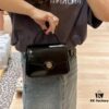 6930b1966e68136f4d9ad7f6 New TORY BURCH Robinson Series Patent Leather Motorcycle Bag – Classic Foldover Handbag with Multiple Carrying Options