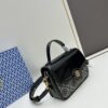 New TORY BURCH Robinson Series Patent Leather Motorcycle Bag – Classic Foldover Handbag with Detachable Strap