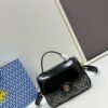 New TORY BURCH Robinson Series Patent Leather Motorcycle Bag – Classic Foldover Handbag with Detachable Strap