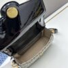New TORY BURCH Robinson Series Patent Leather Motorcycle Bag – Classic Foldover Handbag with Detachable Strap