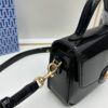 6930b1a36e68136f4d9ad80c New TORY BURCH Robinson Series Patent Leather Biker Bag – Smooth Shiny Finish, Suede Lining, Brass Hardware, Magnetic Snap Closure, Multi-Wear Handle