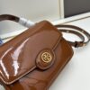 6930b1a96e68136f4d9ad813 New TORY BURCH Robinson Series Patent Leather Motorcycle Bag – Classic Foldover Handbag with Multiple Carrying Options