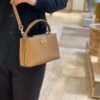 6930b1b26e68136f4d9ad821 Tory Burch Britten Series Mini Tote Bag New Arrival Pebbled Leather Ladies' Shoulder Bag