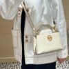 6930b1b56e68136f4d9ad825 Tory Burch Britten Series Mini Tote Bag New Arrival Pebbled Leather Ladies' Shoulder Bag