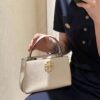 6930b1b56e68136f4d9ad826 Tory Burch Britten Series Mini Tote Bag New Arrival Pebbled Leather Ladies' Shoulder Bag