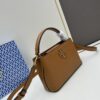 6930b1bf6e68136f4d9ad835 Tory Burch Britten Series Mini Tote Bag New Arrival Pebbled Calfskin Luxury Shoulder Bag