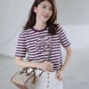 Small [New Arrival Attention to Detail] TORY BURCH T Monogram Mini Jacquard Barrel Bag