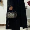 Small [New Arrival Attention to Detail] TORY BURCH T Monogram Mini Jacquard Barrel Bag