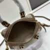 Small [New Arrival, Attention to Detail] TORY BURCH T Monogram Mini Jacquard Barrel Bag in Hazel Brown