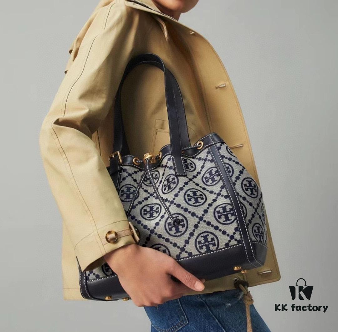6930b1dd6e68136f4d9ad86b New Arrival Attention to Detail: Tory Burch T-Monogram Tote Bag