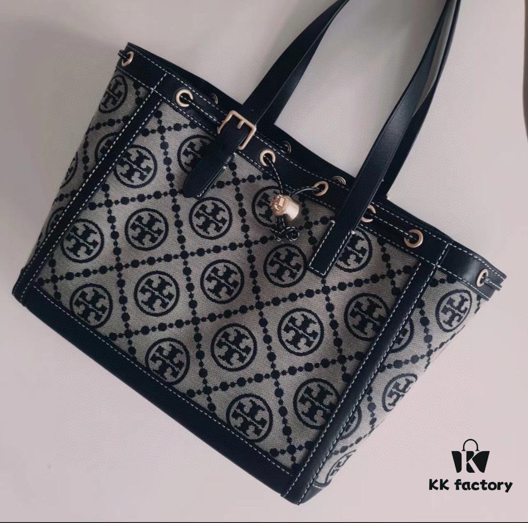 6930b1de6e68136f4d9ad86c New Arrival Attention to Detail: Tory Burch T-Monogram Tote Bag