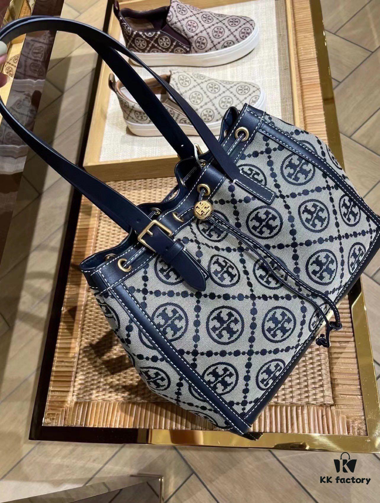 6930b1df6e68136f4d9ad86e New Arrival Attention to Detail: Tory Burch T-Monogram Tote Bag