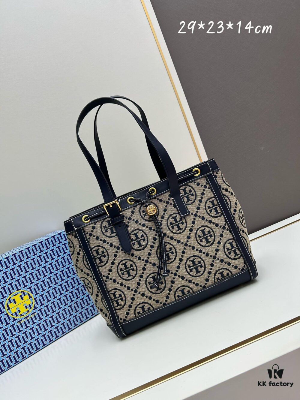 6930b1e36e68136f4d9ad86f New Arrival Attention to Detail: Tory Burch T-Monogram Tote Bag