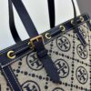 6930b1e56e68136f4d9ad876 New Arrival Attention to Detail: Tory Burch T-Monogram Tote Bag, Featuring the Classic Monogram Pattern