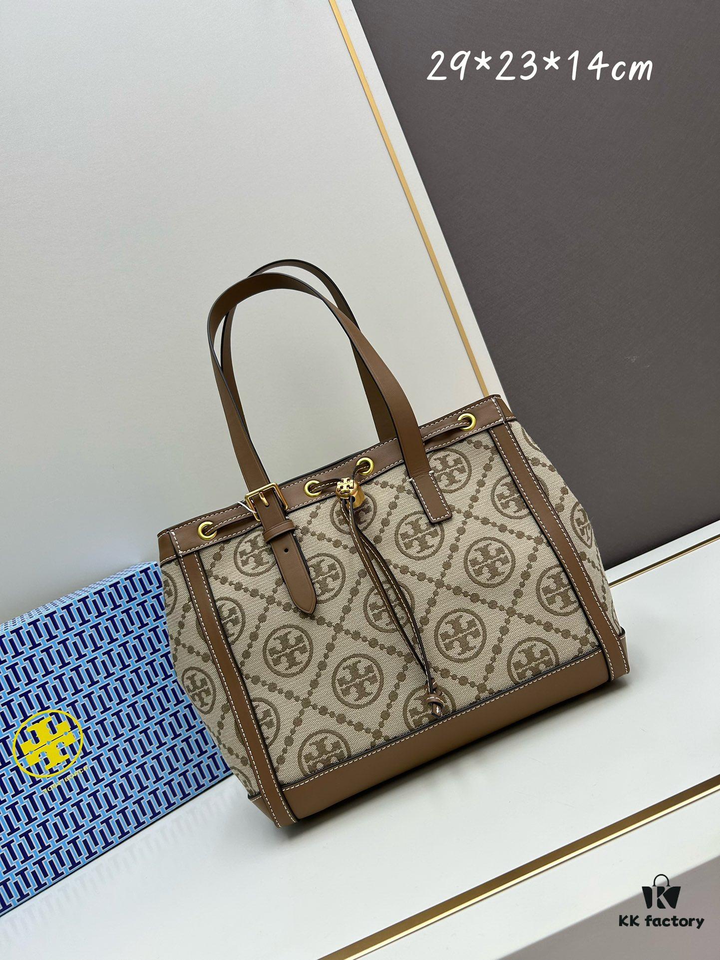 6930b1ea6e68136f4d9ad879 New Arrival Attention to Detail: Tory Burch T-Monogram Tote Bag