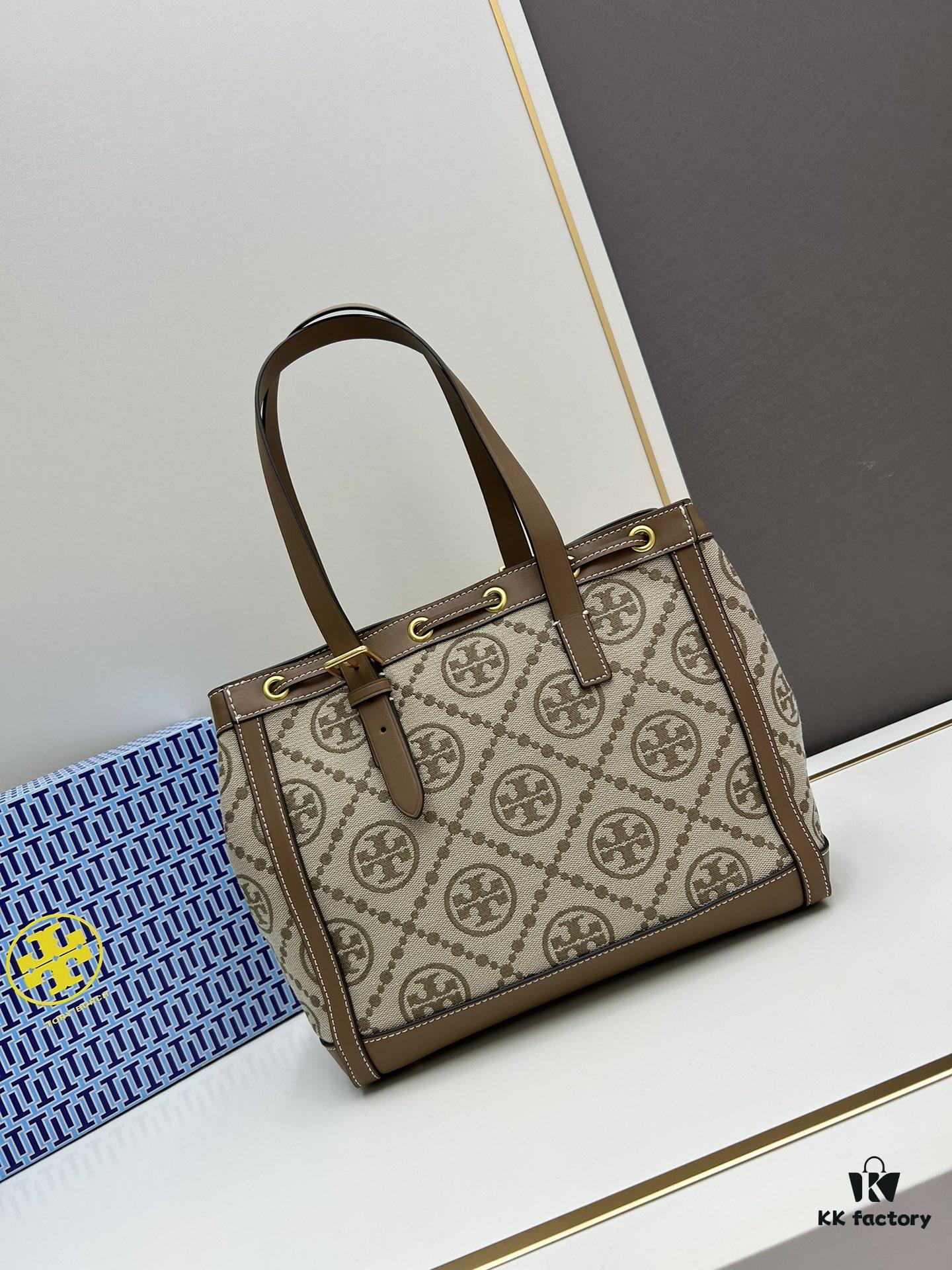 6930b1ea6e68136f4d9ad87c New Arrival Attention to Detail: Tory Burch T-Monogram Tote Bag
