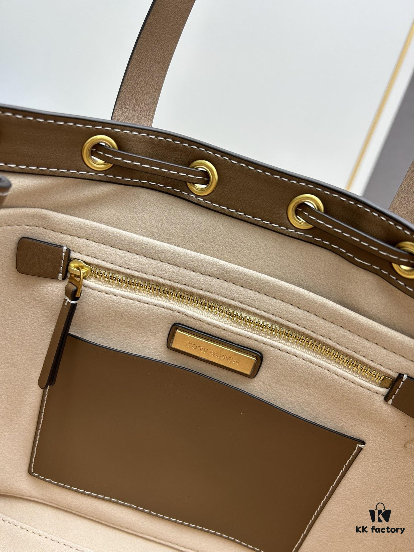 6930b1eb6e68136f4d9ad882 New Arrival Attention to Detail: Tory Burch T-Monogram Tote Bag