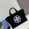 6930b1f16e68136f4d9ad888 TORY BURCH Ella Printed Logo Zip Closure Canvas Tote Bag for Women, New Arrival with Attention to Detail