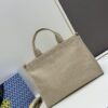6930b1f86e68136f4d9ad895 TORY BURCH Ella Canvas Tote Bag with Printed Logo, Zip Closure, Women's Shoulder Handbag from the Canvas Collection