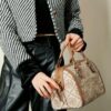 Large [New Arrival Attention to Detail] TORY BURCH T Monogram Mini Jacquard Barrel Bag