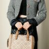 Large [New Arrival Attention to Detail] TORY BURCH T Monogram Mini Jacquard Barrel Bag