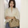 Large [New Arrival Attention to Detail] TORY BURCH T Monogram Mini Jacquard Barrel Bag