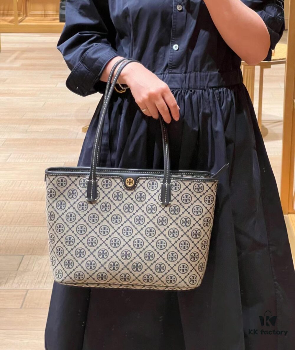 6930b20d6e68136f4d9ad8b9 Tory Burch Small Monogram Print Tote Bag