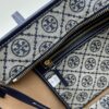 6930b2166e68136f4d9ad8c7 Tory Burch Small Monogram Tote Bag with Signature Double-T Logo in Woven Jacquard Fabric