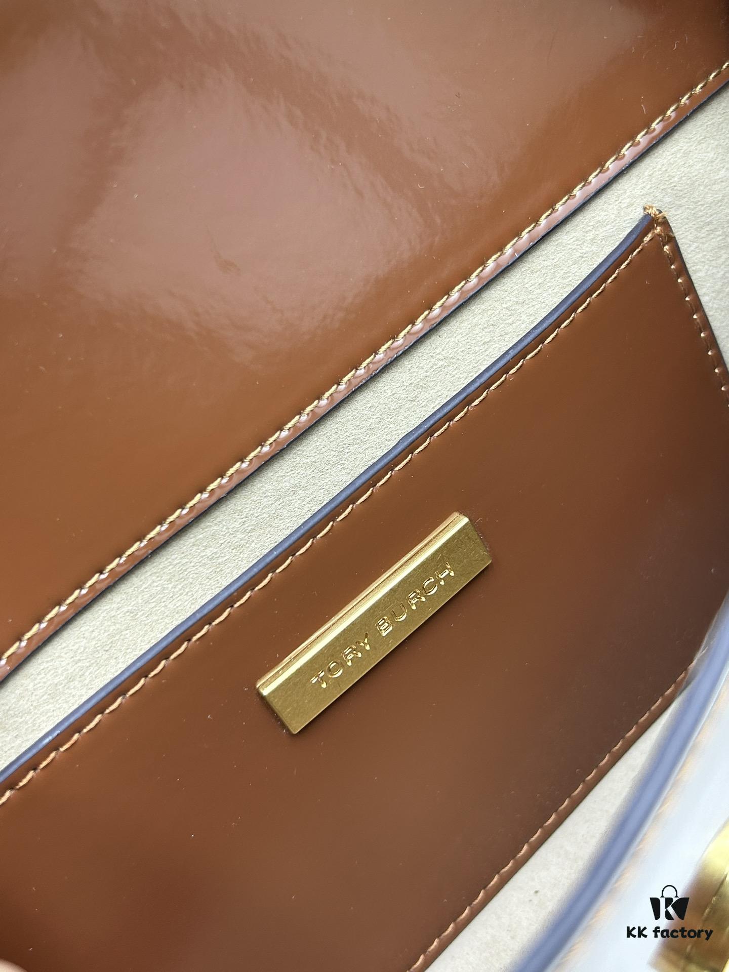 6930b2476e68136f4d9ad919 Tory Burch Robinson Rectangular Shoulder Bag, Full Leather Series, New Arrival with Attention to Detail