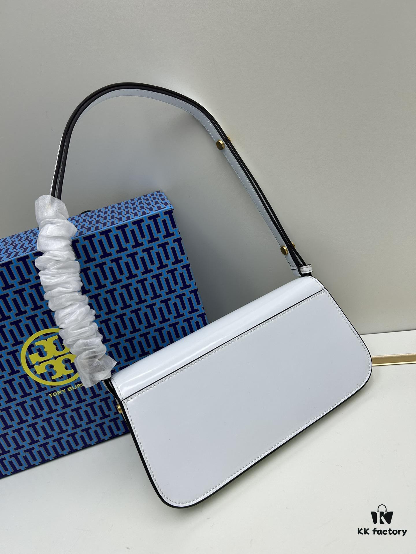6930b2486e68136f4d9ad91b Tory Burch Robinson Rectangular Shoulder Bag, Full Leather Series, New Arrival with Attention to Detail