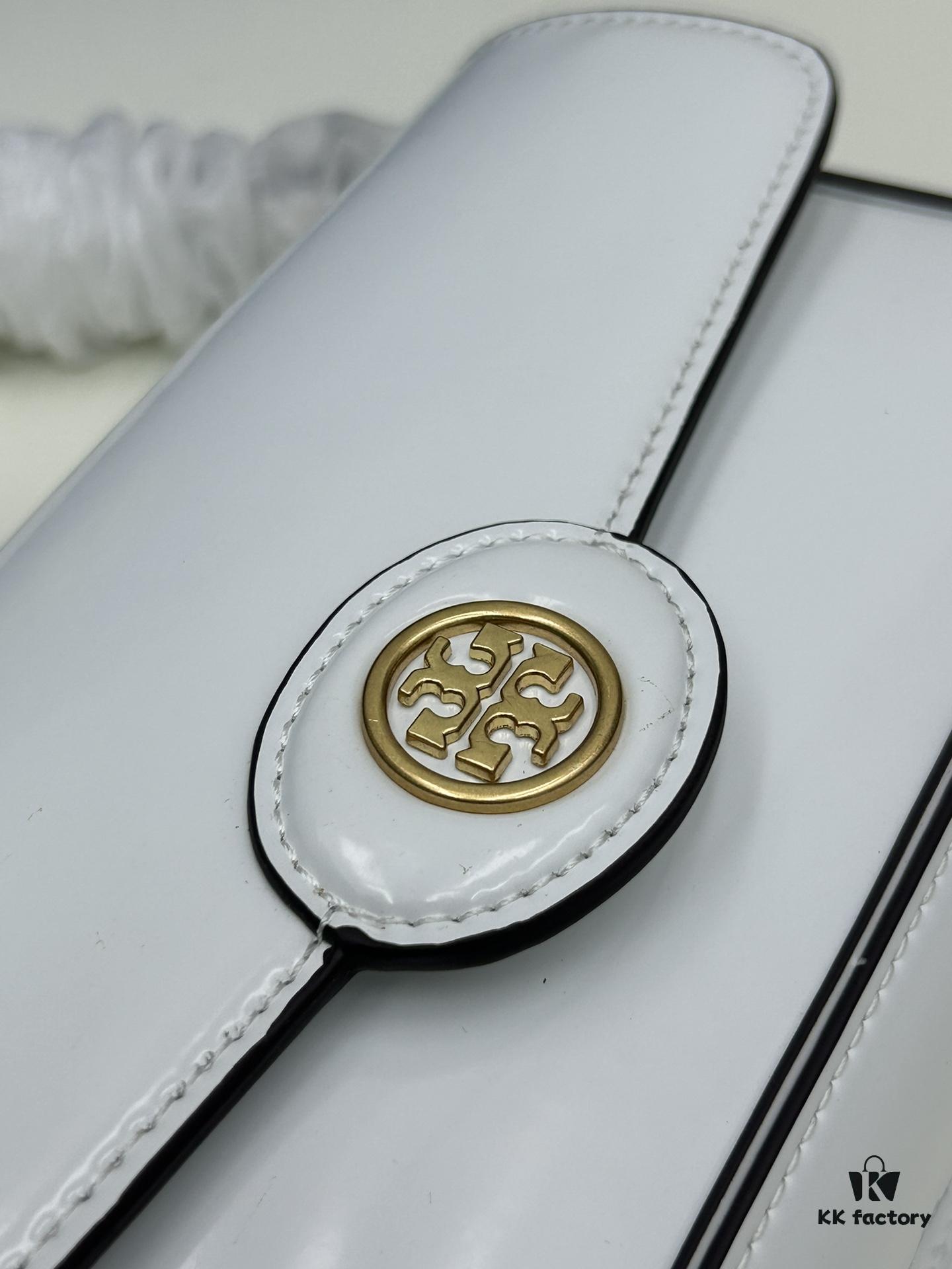 6930b2496e68136f4d9ad91d Tory Burch Robinson Rectangular Shoulder Bag, Full Leather Series, New Arrival with Attention to Detail