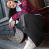 6930b2506e68136f4d9ad92a Tory Burch Classic Series, New Moon Bag with Signature T-Monogram Pattern