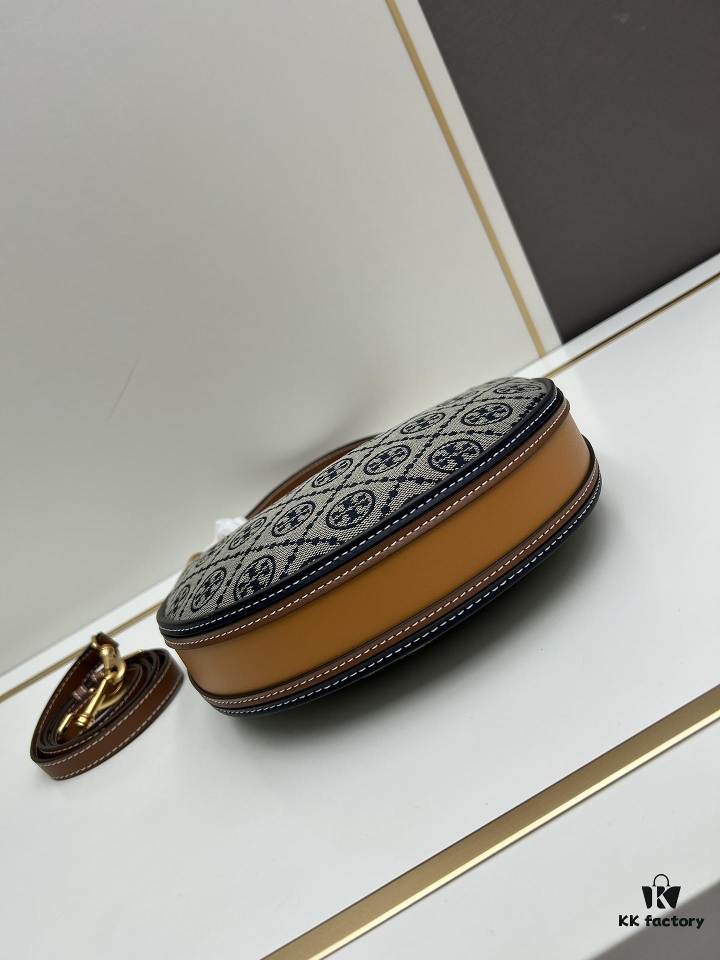 Tory Burch Classic TMonogram Crescent Bag – New Arrival with Refined Details