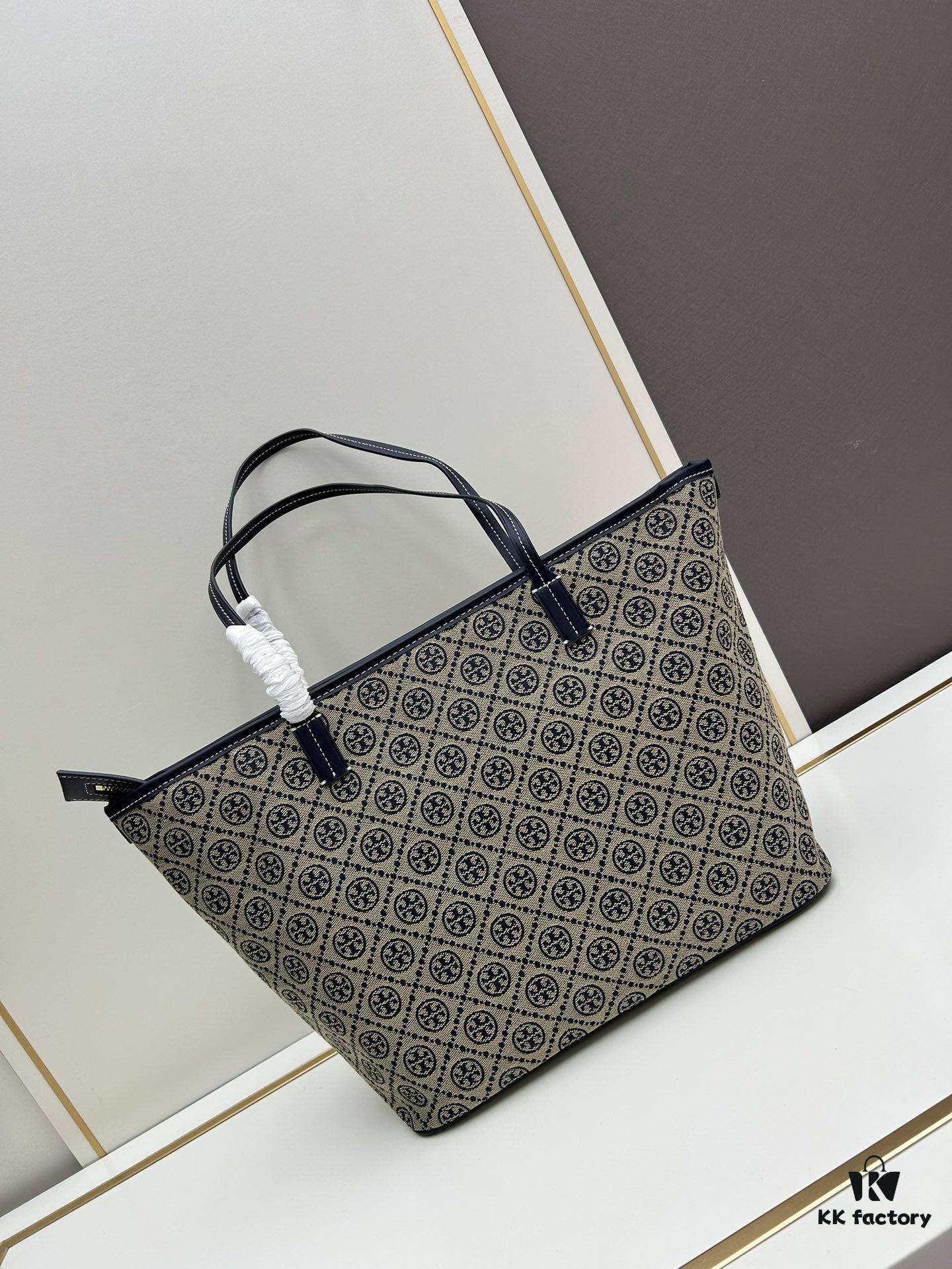 Tory Burch Large Monogram Shopping Tote
